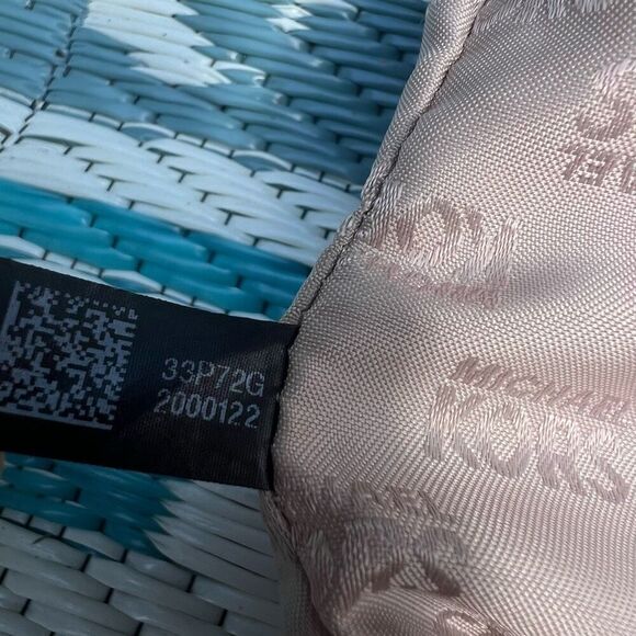 Michael Kors Jet Set Shoulder Tote Bag Hand Painted Metallic Sunrise Red Multi - Picture 6 of 15